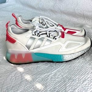 adidas Womens WMNS ZX 2K Boost Cloud White/Crystal White/Hazy Rose